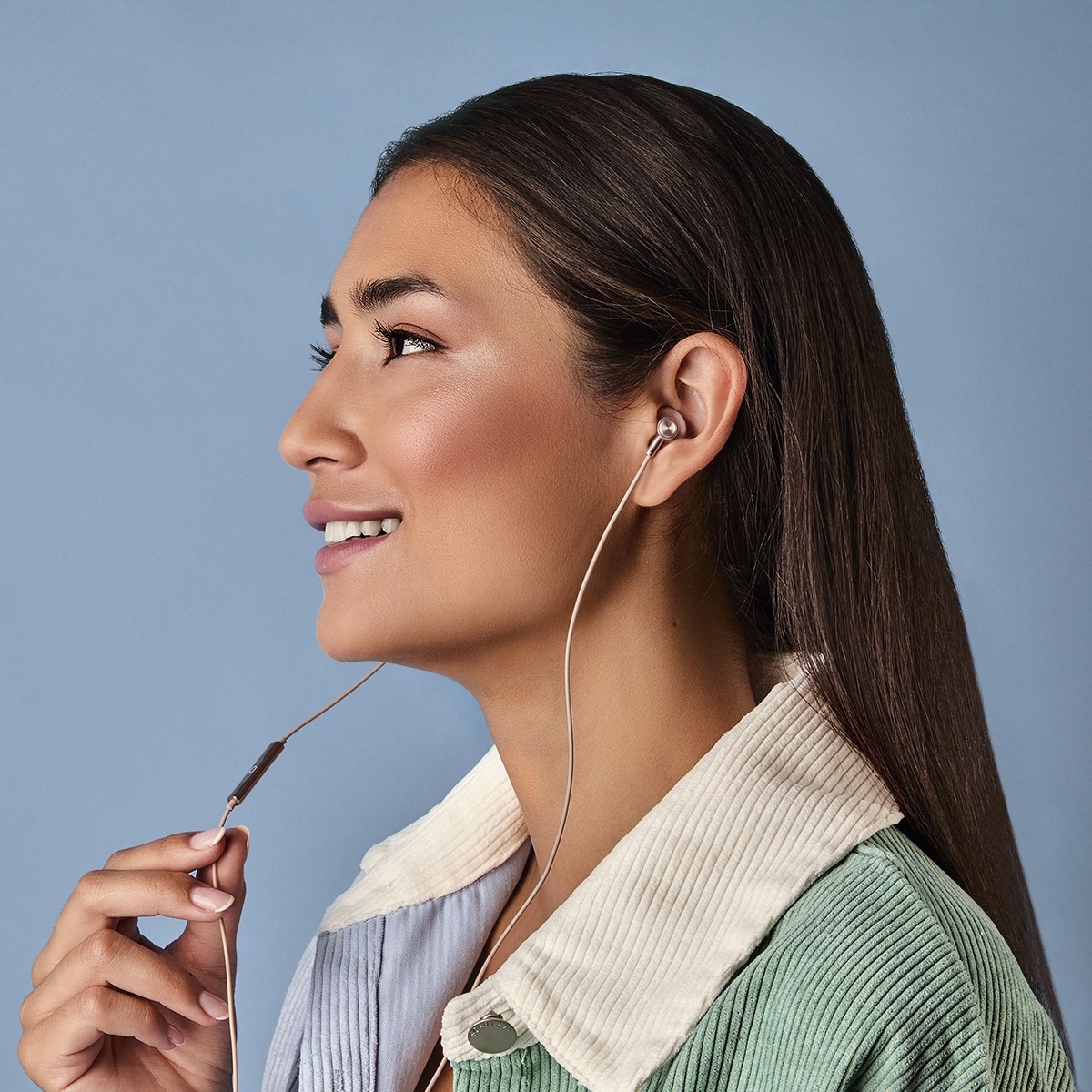 Auriculares de botón con cable Energy Sistem Easypods con micrófono incorporado, usb-c, rosa Rosa-6