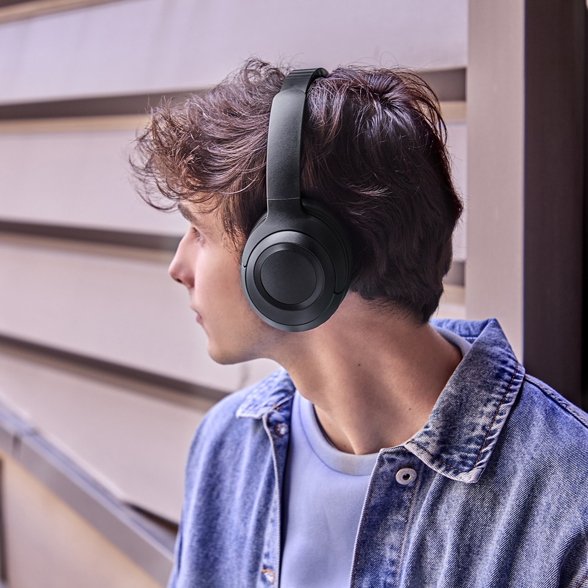 Auriculares de diadema Energy Sistem Harmony, ANC, Bluetooth 5.4 Negro-4