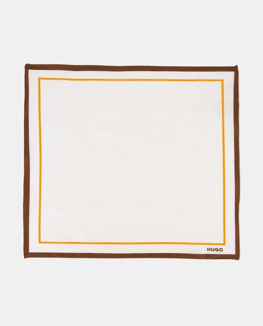 Imagen 0 de Pañuelo de bolsillo de hombre con bordes de colores