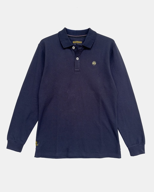 Imagen 0 de Polo de hombre de manga larga con logo bordado.