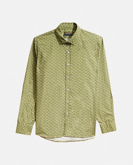 Imagen 0 de Camisa de hombre estampada de corte slim.