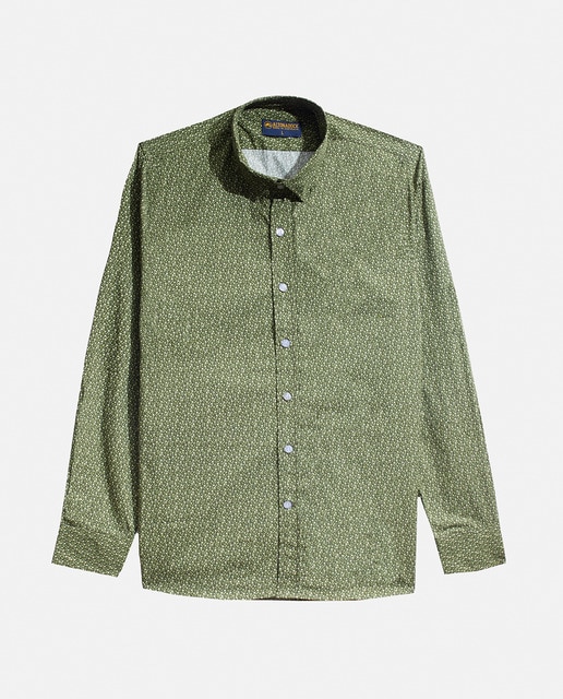 Imagen 0 de Camisa de hombre estampada de corte slim.