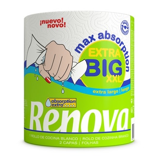 Rolo de Cozinha Papel Max Absorption Extra XXL Big embalagem 1 unidade - Renova
