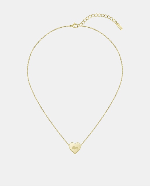 Imagen 0 de Pulsera Love My Croc de acero dorado con corazón