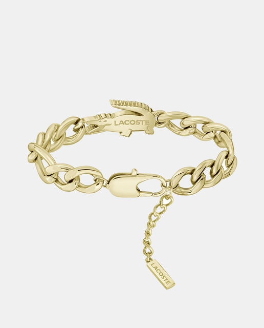 Imagen 0 de Pulsera Crocodile de oro amarillo con logo