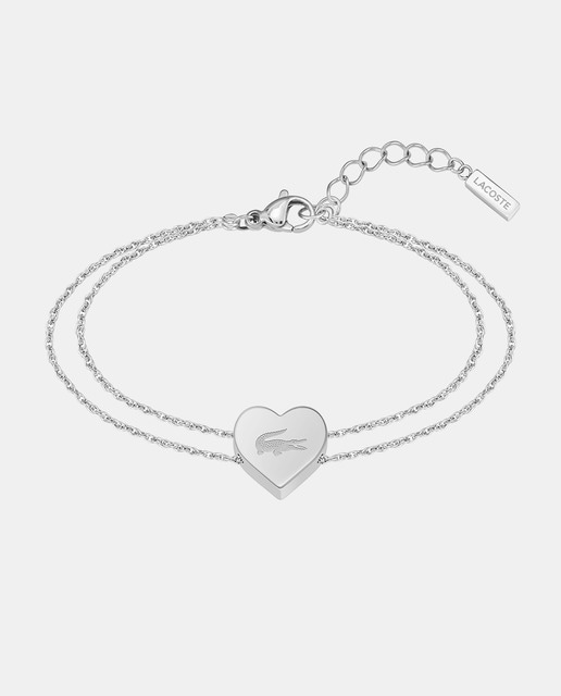 Imagen 0 de Pulsera Love My Croc de acero con corazón