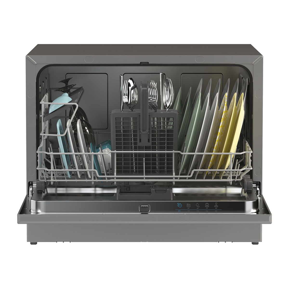 Lavavajillas compacto Candy 6 servicios, 45 cm -CP 6E51LS Inox-3