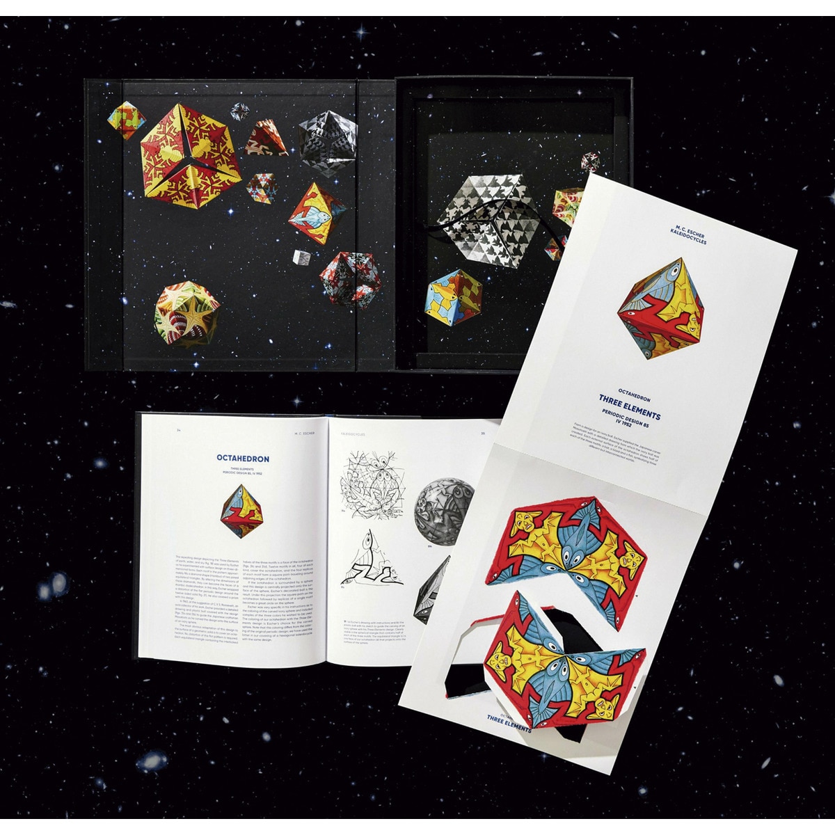 M.C. Escher. Kaléidocycles 2