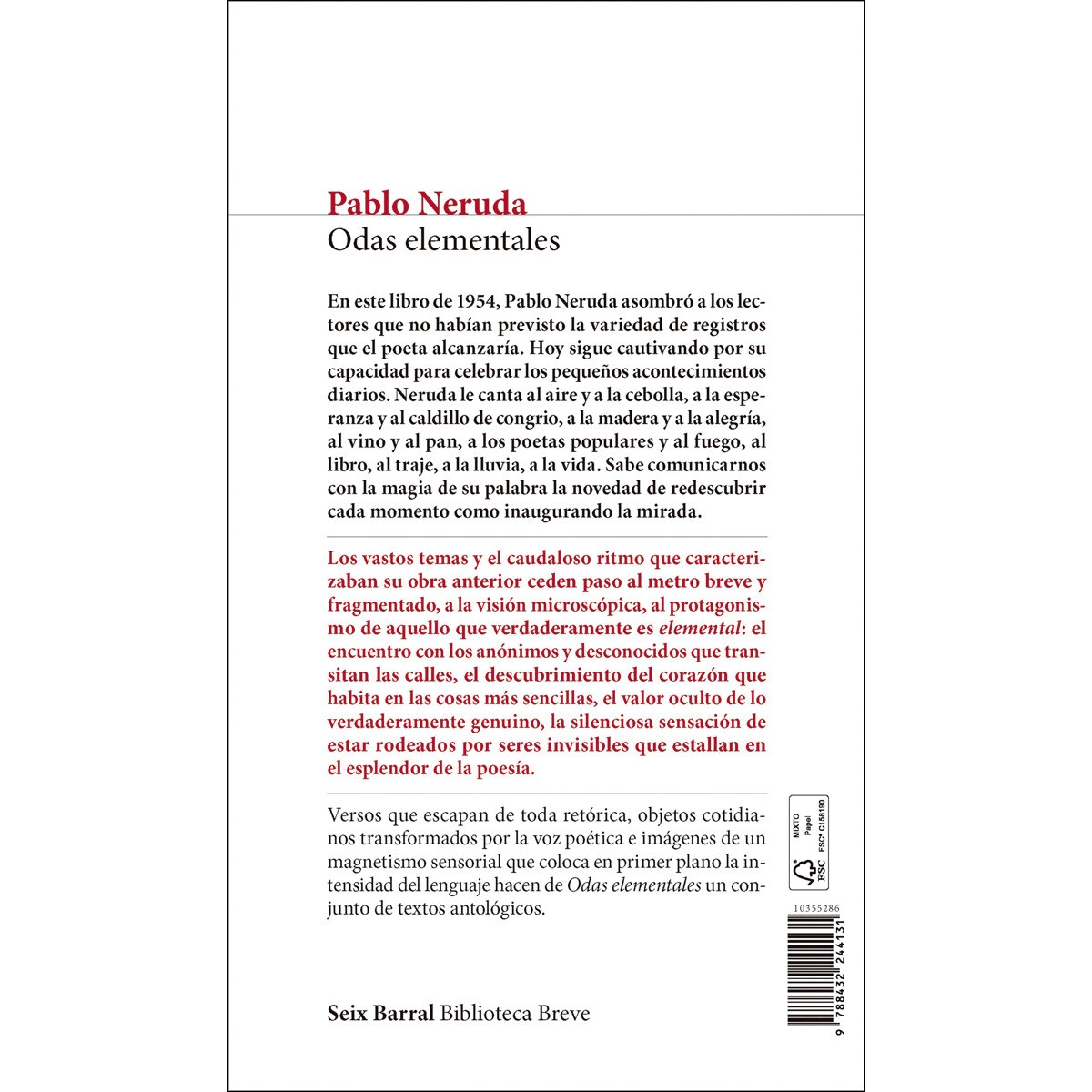 Odas elementales (Capa mole com abas) 2