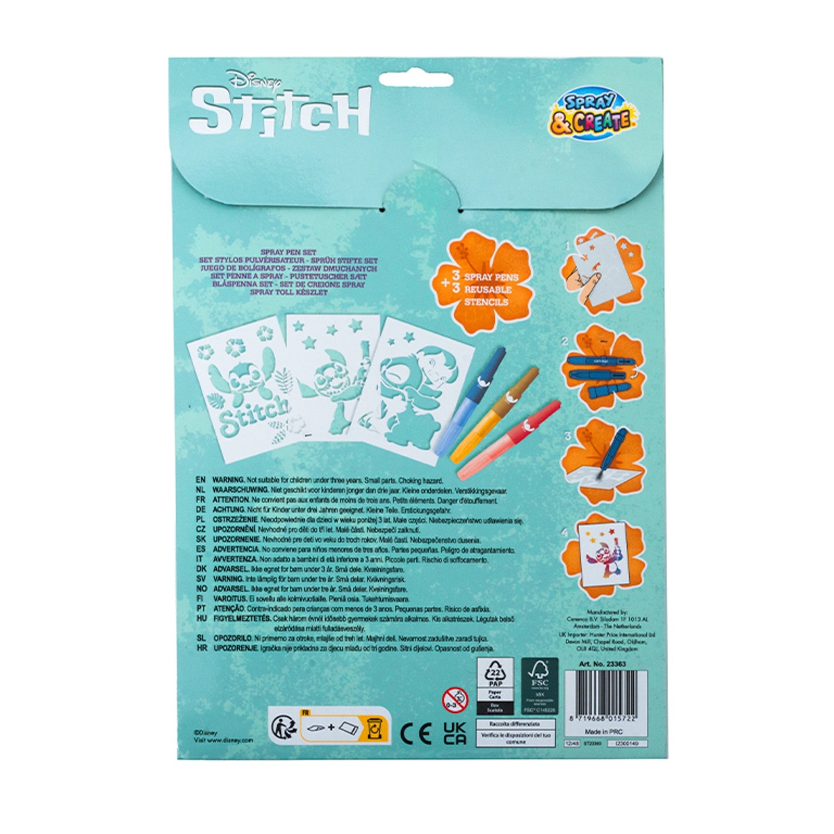 Set de Aerografos STITCH Canenco 2