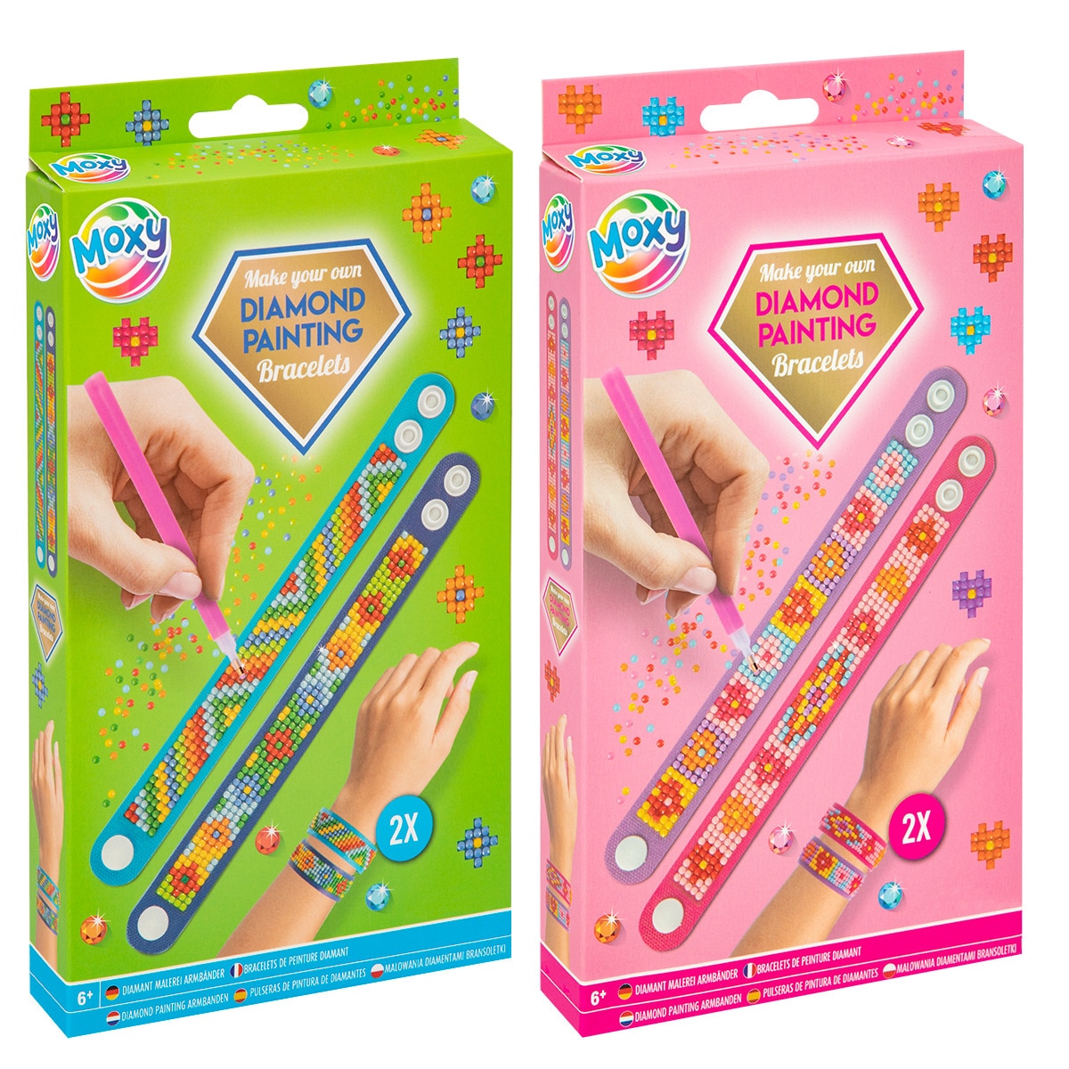 Imagen 0 de Pulseras diamantes 2uds GRAFIX