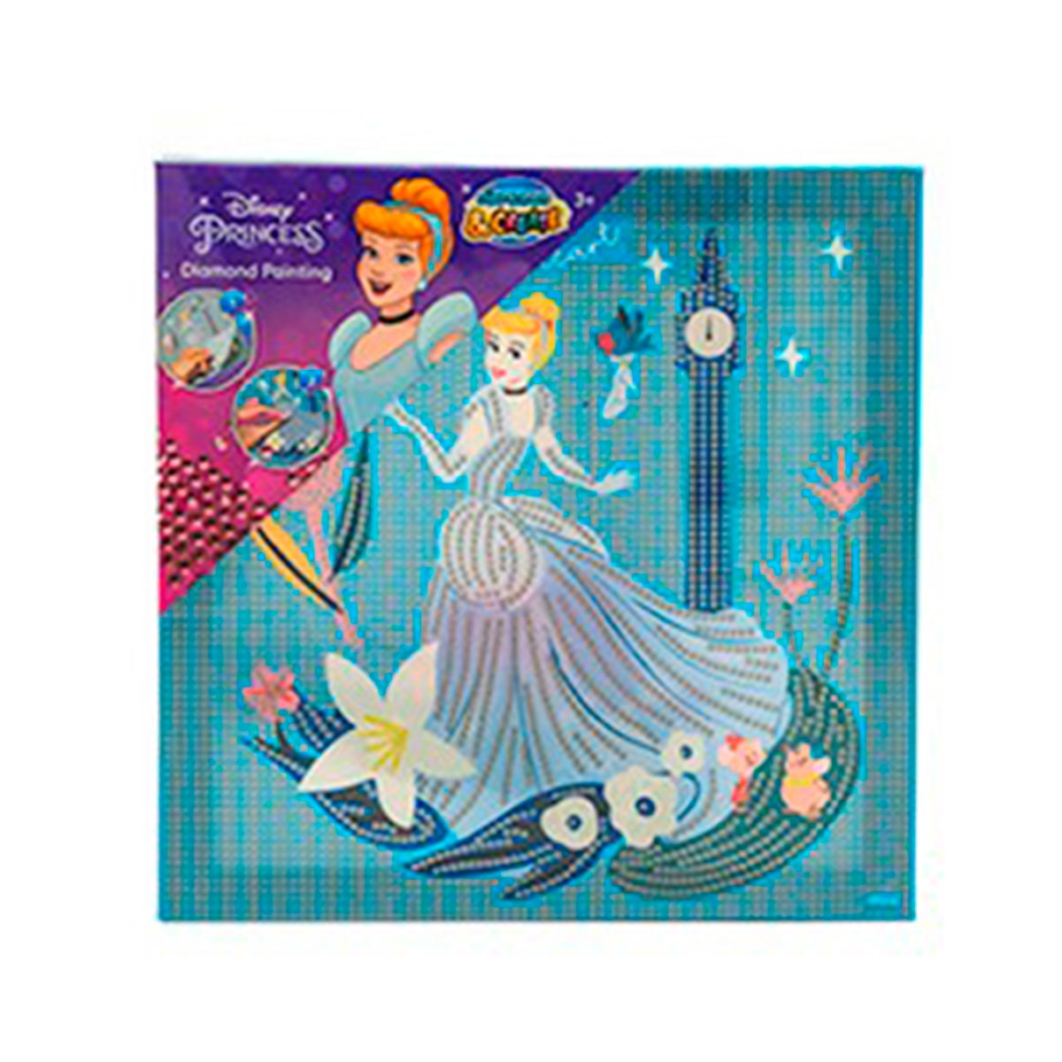 Imagen 0 de Set Bordados Diamantes Princesas Cenicienta Canenco