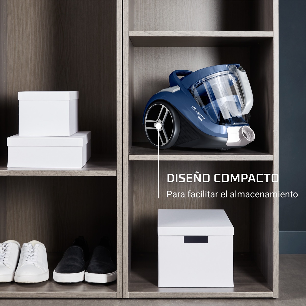 Aspirador Rowenta Compact Power XXL RO4B31 con tecnología ciclónica Azul corso / Gris pluma-6