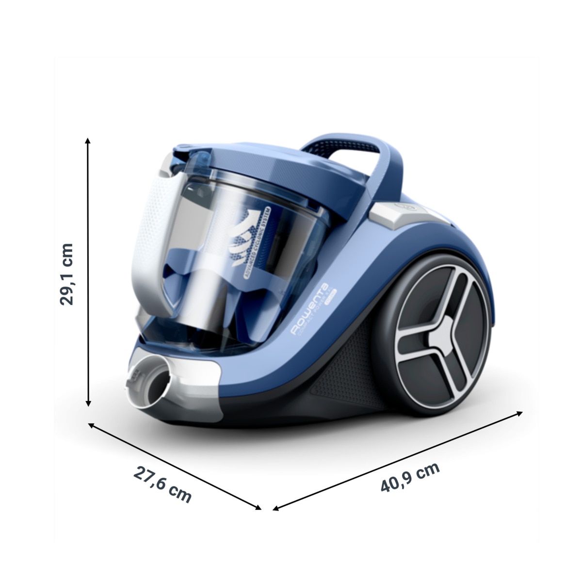 Aspirador Rowenta Compact Power XXL RO4B31 con tecnología ciclónica Azul corso / Gris pluma-2
