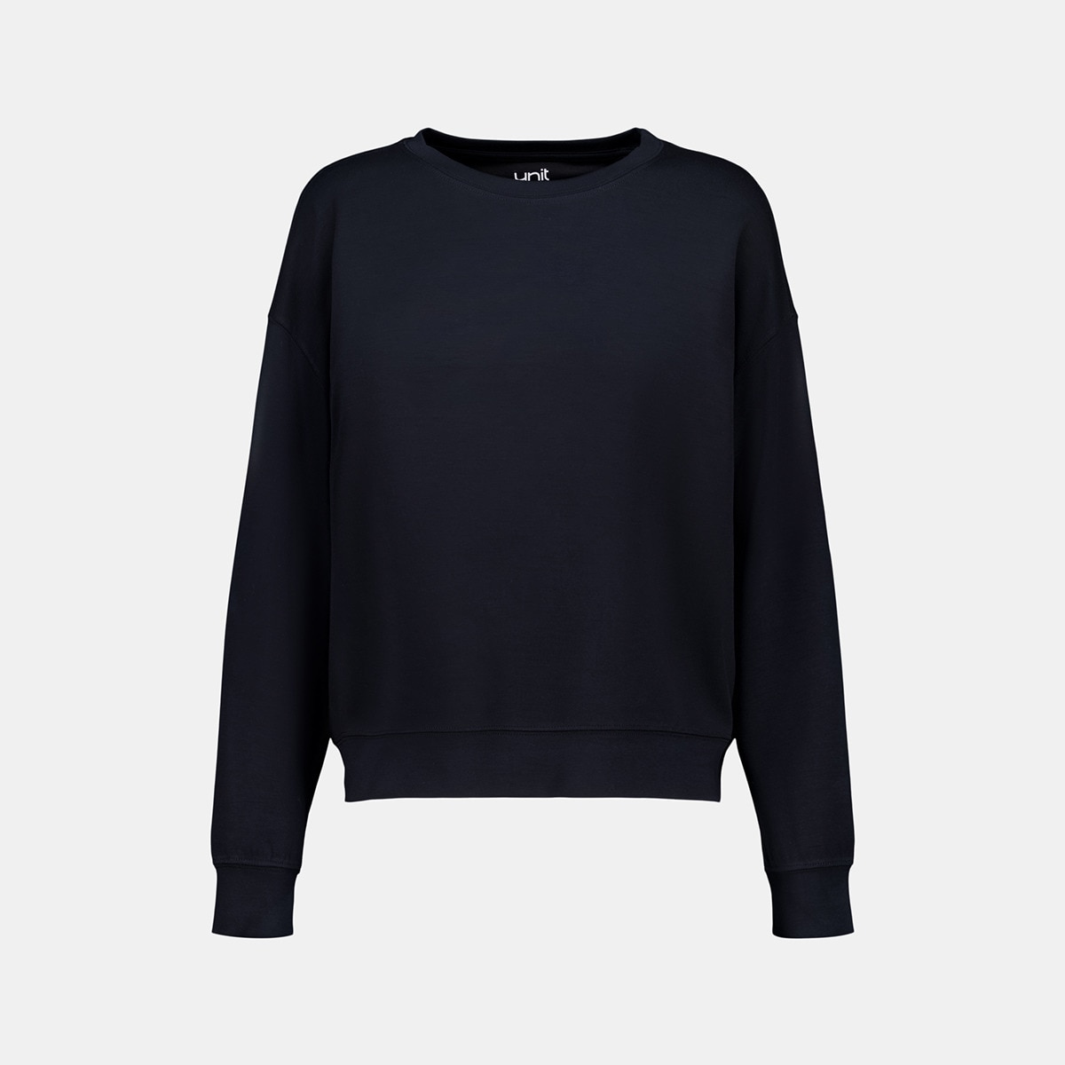 Sudadera modal cuello caja de mujer Antracita-4