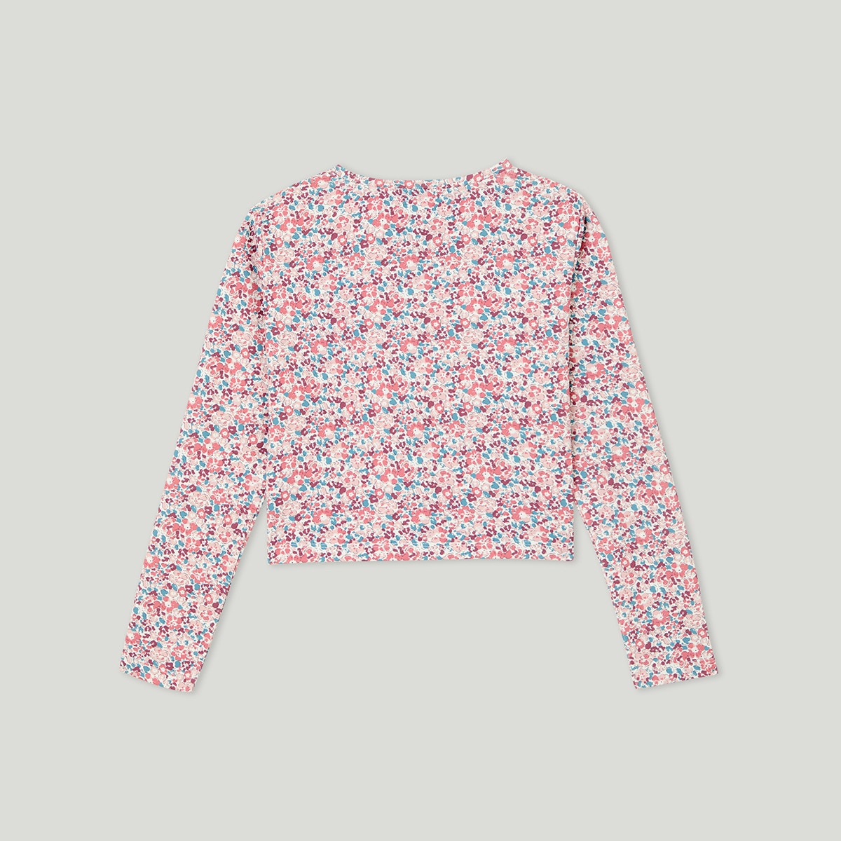Camiseta flores niña Rosa-2