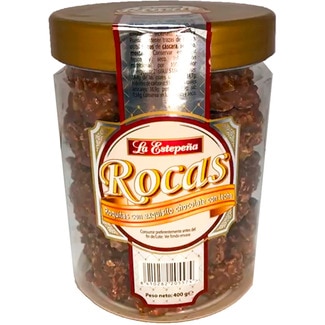 rocas roquitas con exquisito chocolate con leche tarro 400 g - La Estepeña