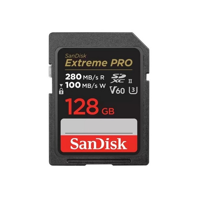 Imagem 0 de Cartão de Memória SanDisk Extreme Pro 128GB V60 UHS-II 280/100 MBs