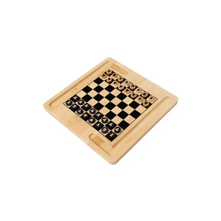 Pièces D'Échecs Staunton 4 En Bois - Ensemble Beige Et Marron Foncé Aquamarine Games