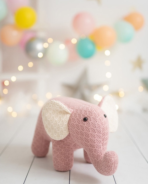 Imagen 0 de Peluche algodón elefante rosa