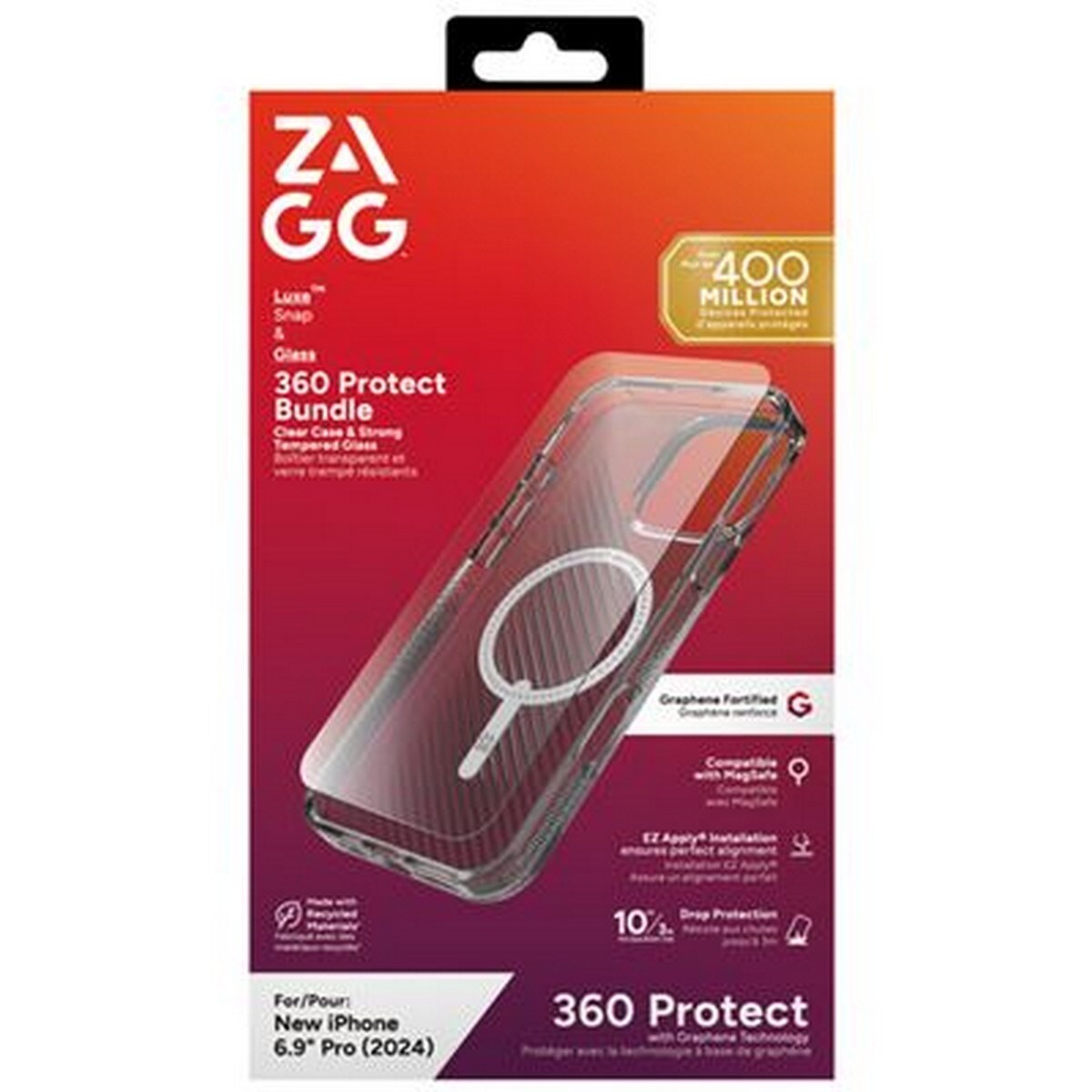 Bundle Zagg Capa Luxe + Película de Proteção para iPhone 16 Pro Max - Transparente 4
