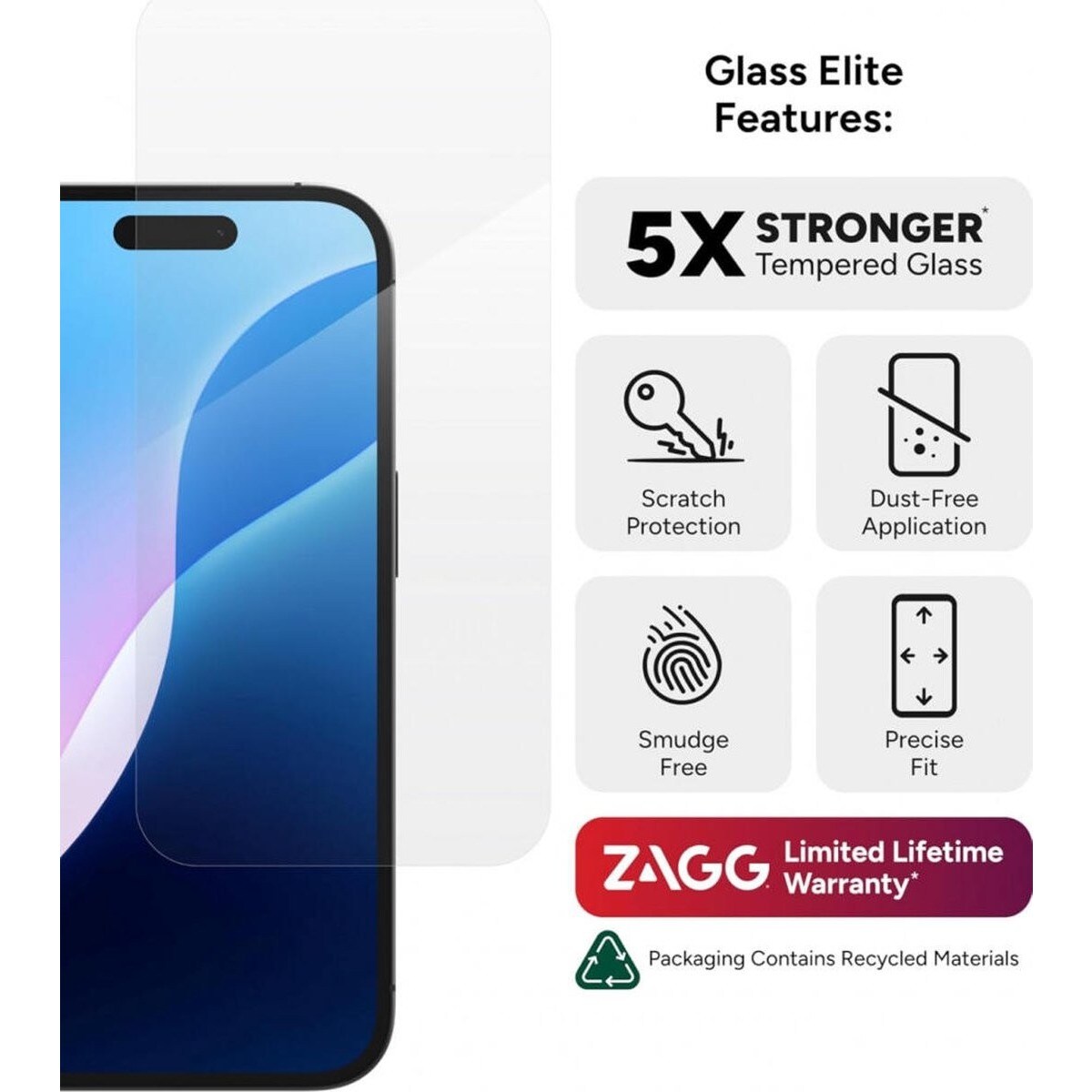 Película de Vidro Zagg InvisibleShield Glass Elite para iPhone 16 - Transparente 7