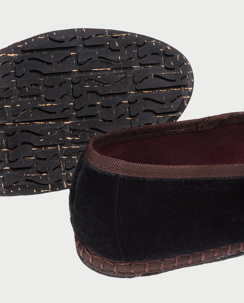 Slippers Joanna em Veludo Preto-3
