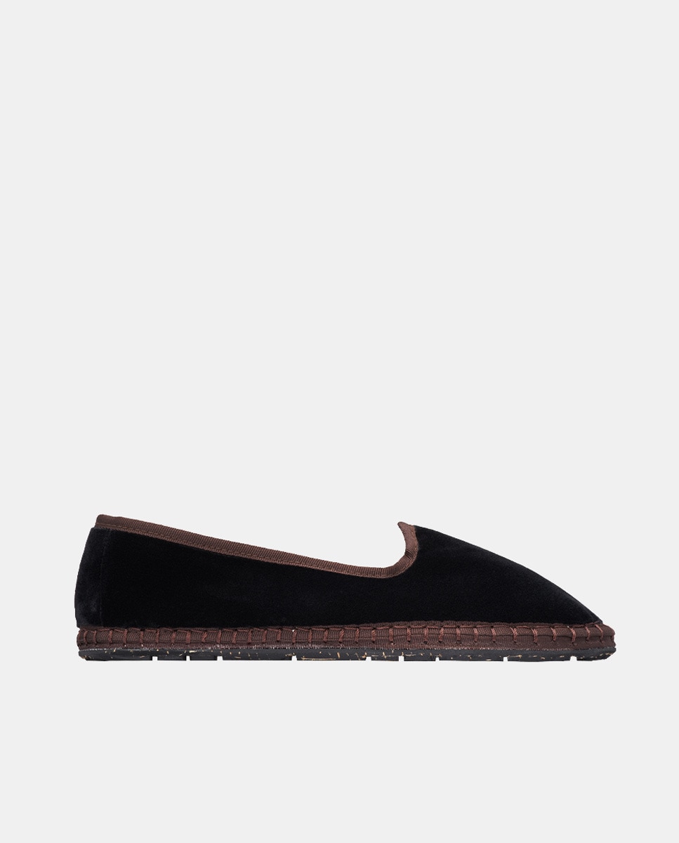 Slippers Joanna em Veludo Preto-1