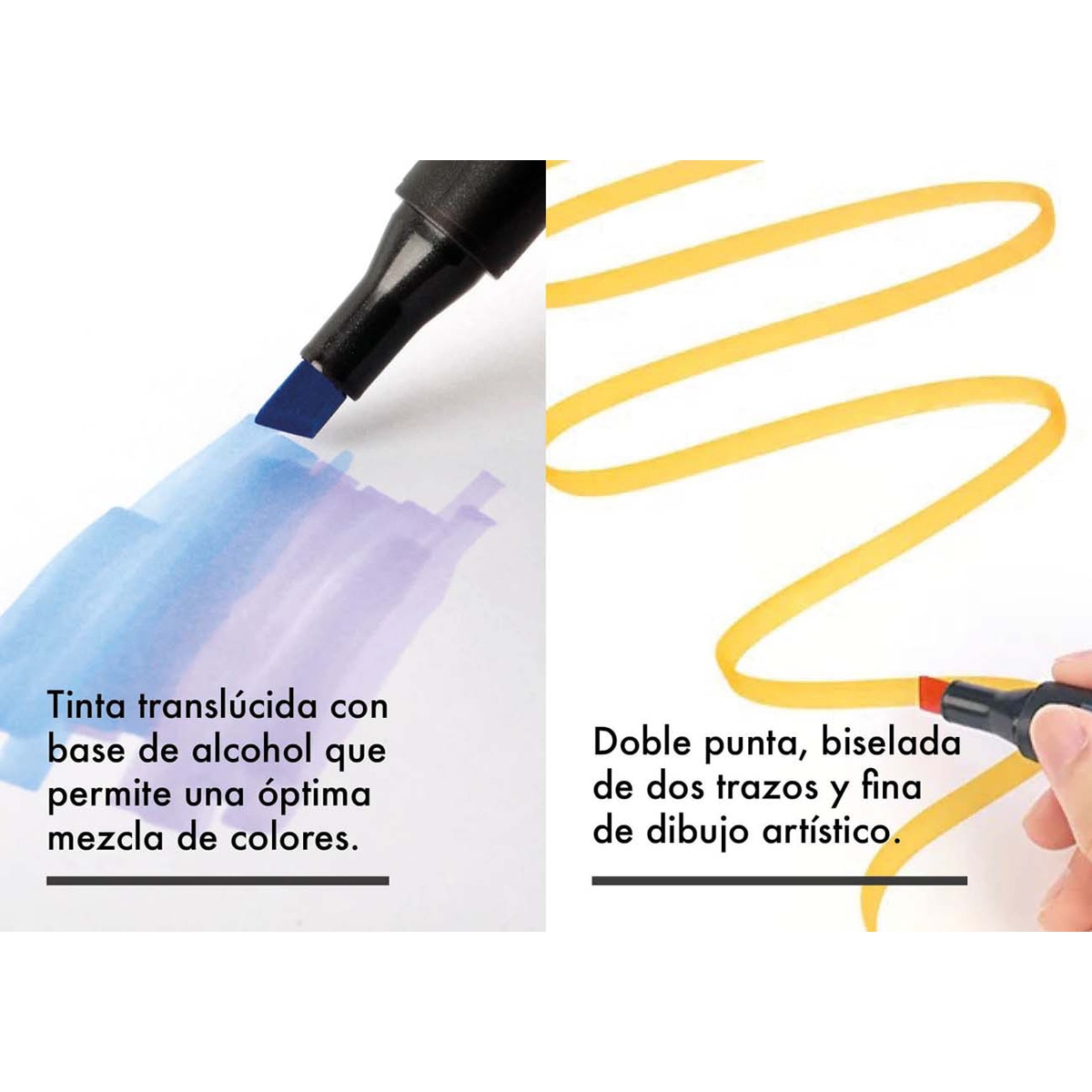 Bolsa canvas 80 rotuladores Professional Markers doble  punta, biselada y fina, tintas base alcohol ARTIST by Alex Bog  multicolor. Multicolor-8