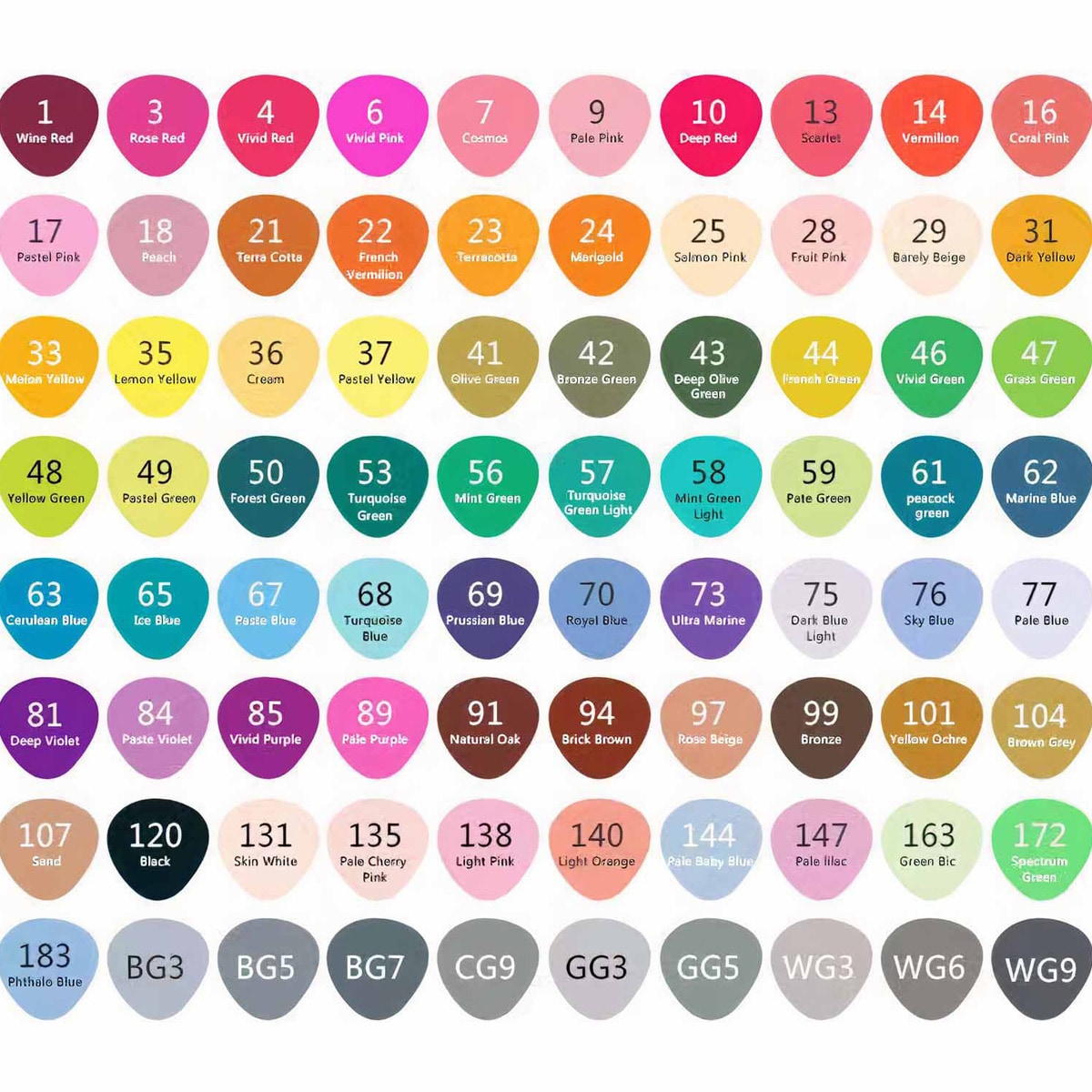 Bolsa canvas 80 rotuladores Professional Markers doble  punta, biselada y fina, tintas base alcohol ARTIST by Alex Bog  multicolor. Multicolor-6