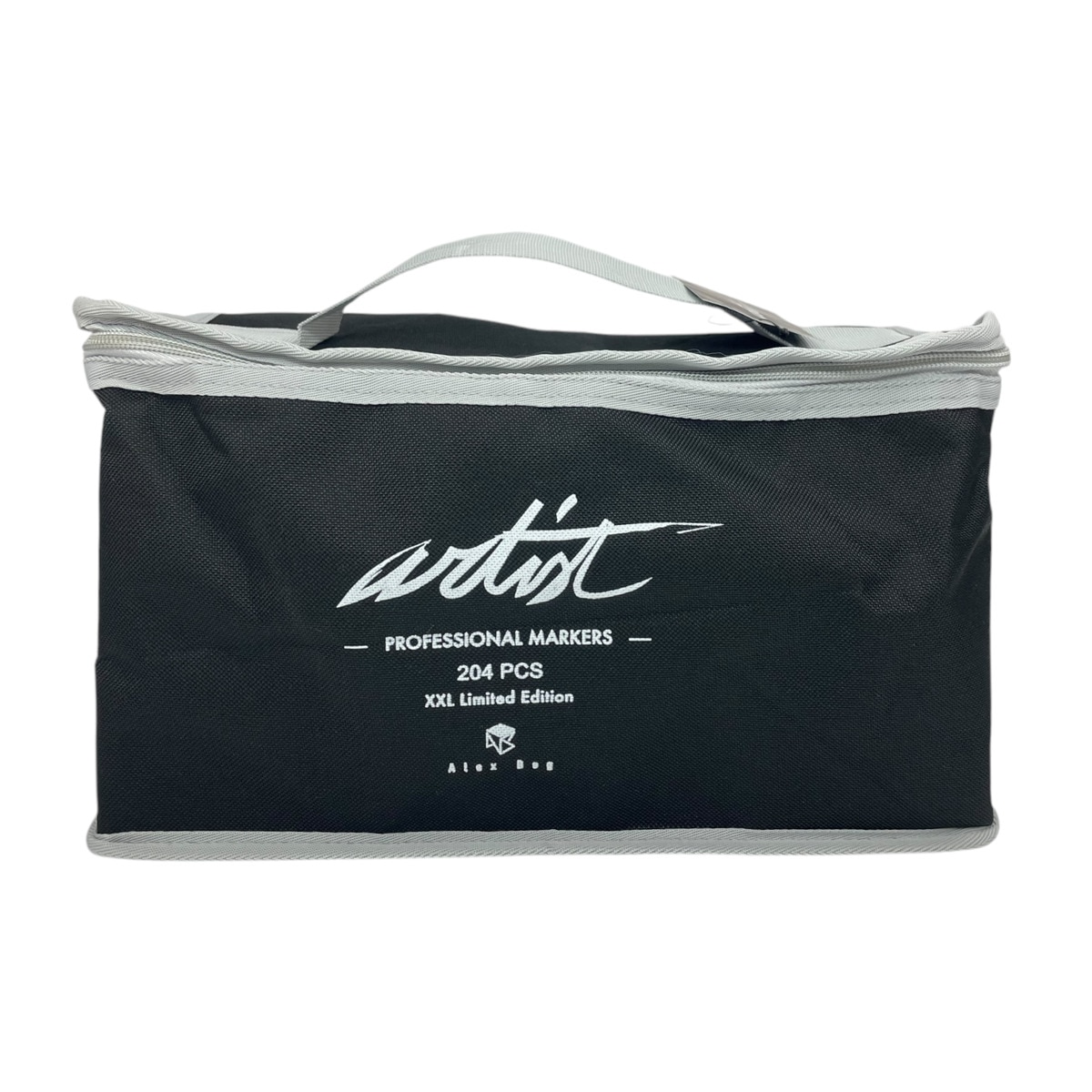 Bolsa canvas 204 rotuladores Professional Markers doble  punta, biselada y fina, tintas base alcohol ARTIST by Alex Bog   multicolor. Multicolor-6