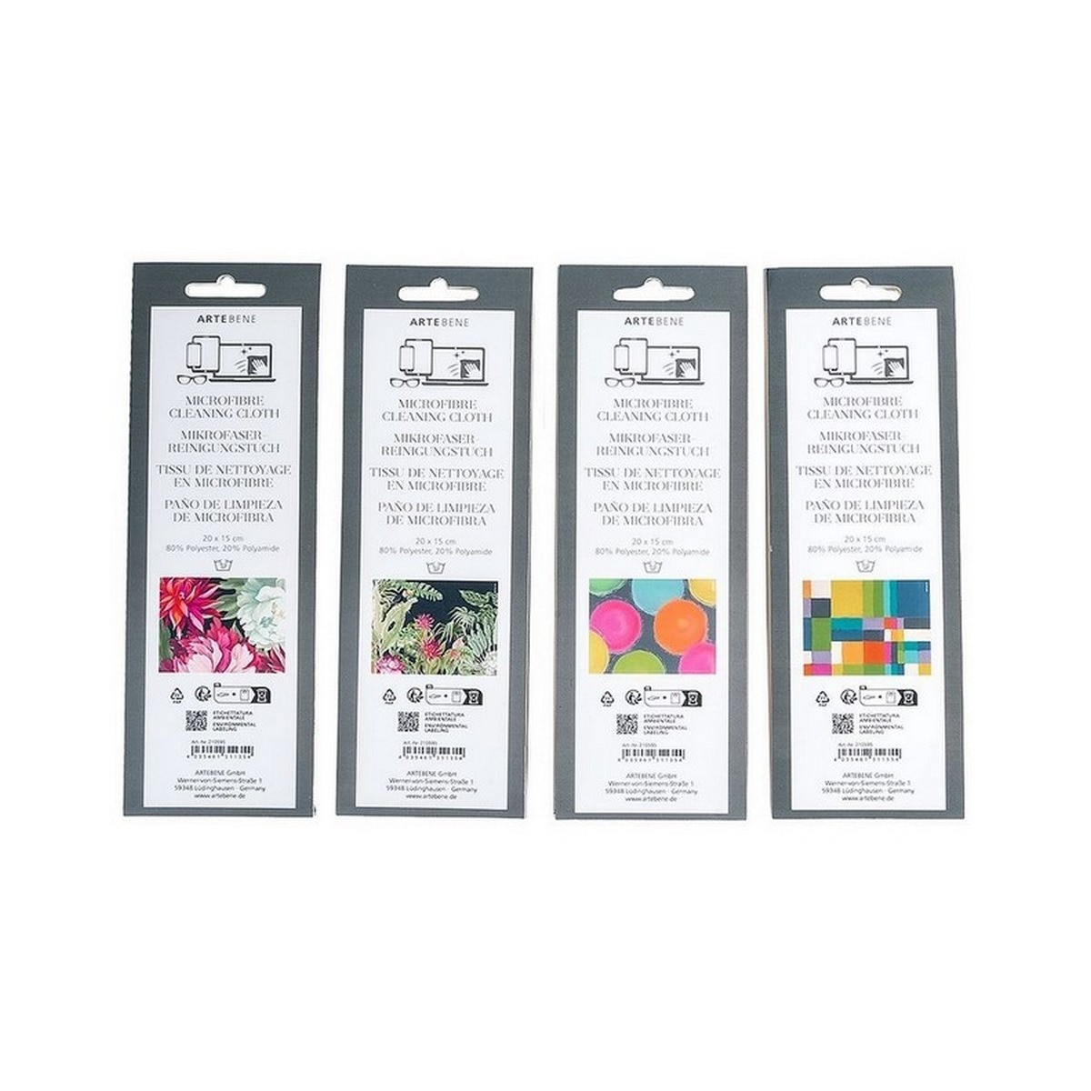 Pano de microfibra para óculos 20x15cm 2