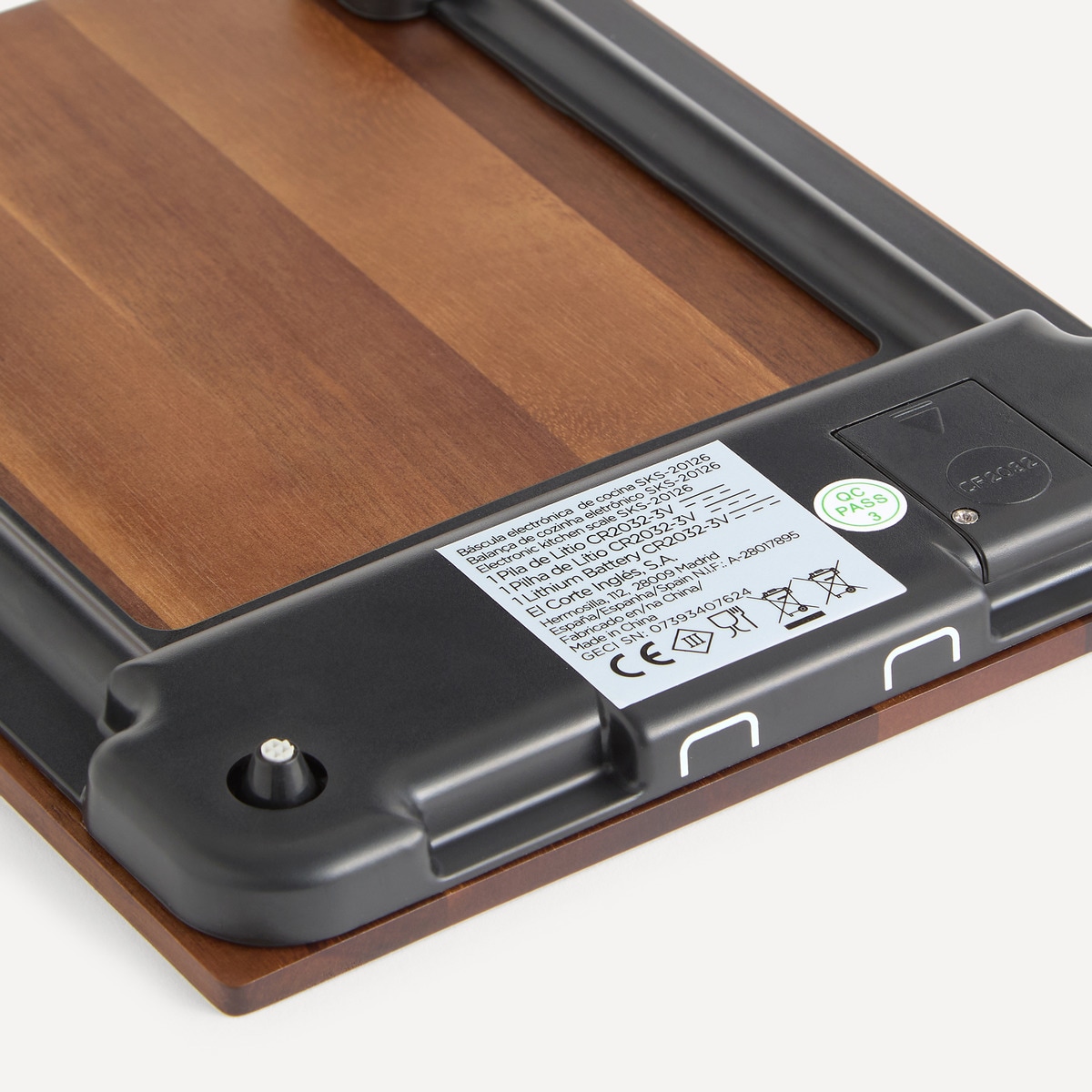 Báscula de cocina de madera de acacia Folk El Corte Inglés · El