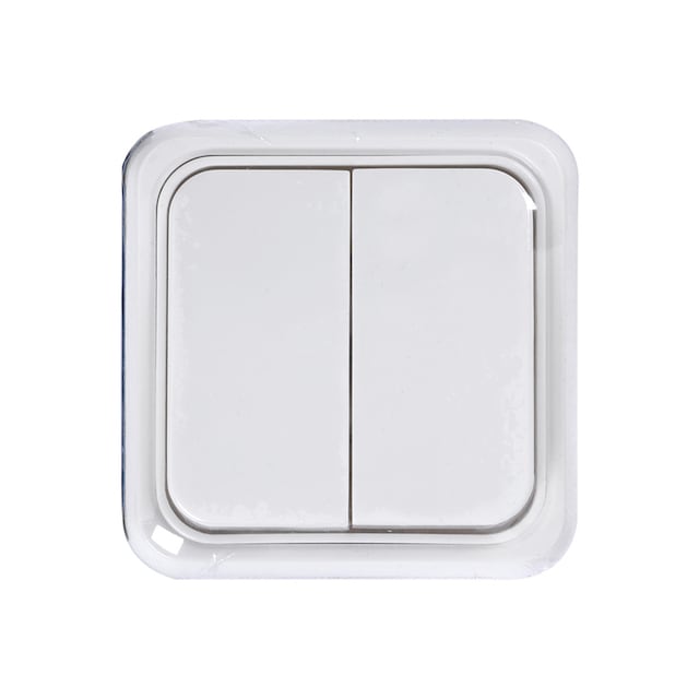 Imagem 0 de Comutador/Interruptor Duplo Superfície Especial Calha Série Alfa