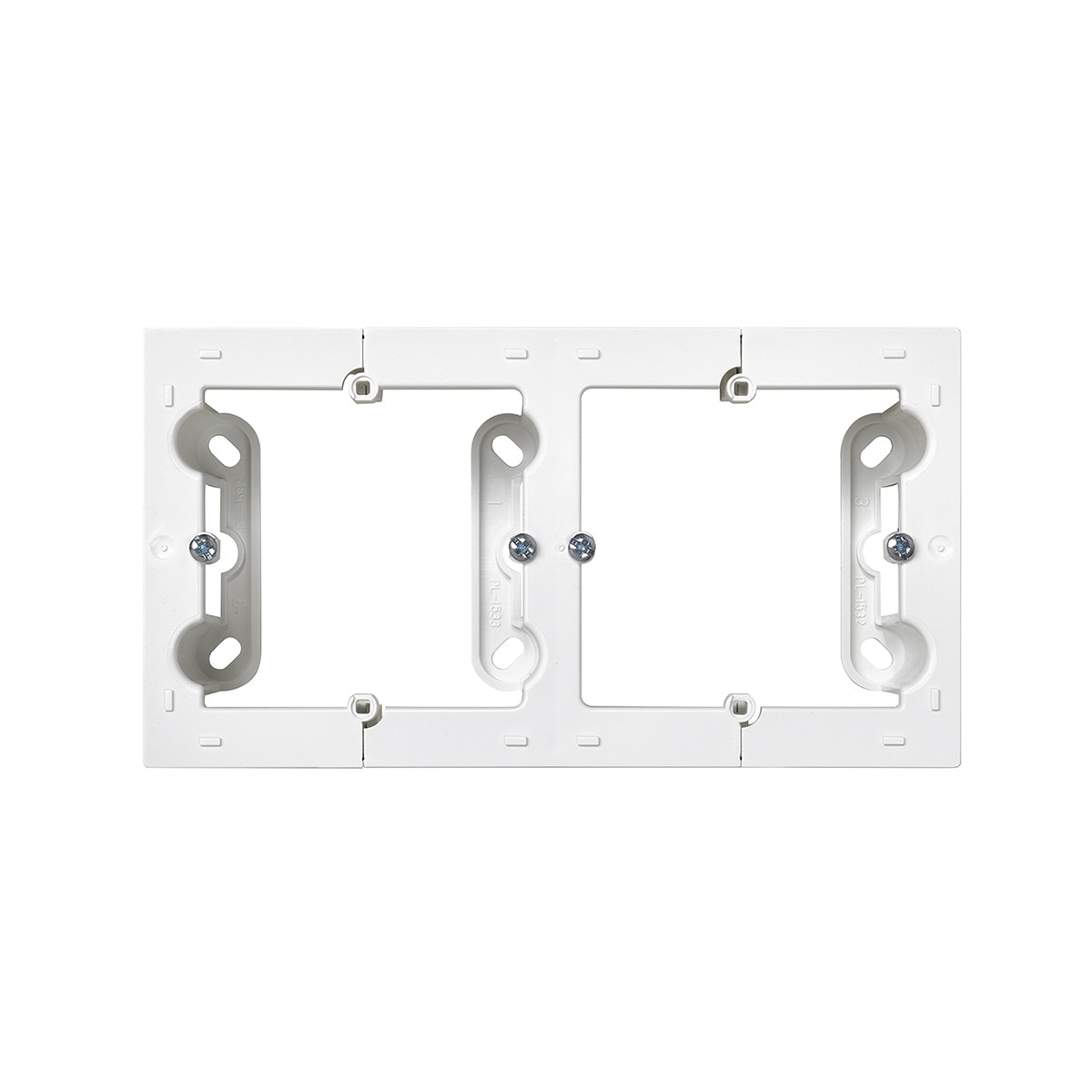 Caja Doble de superficie Uso Interiores Negro mate-2