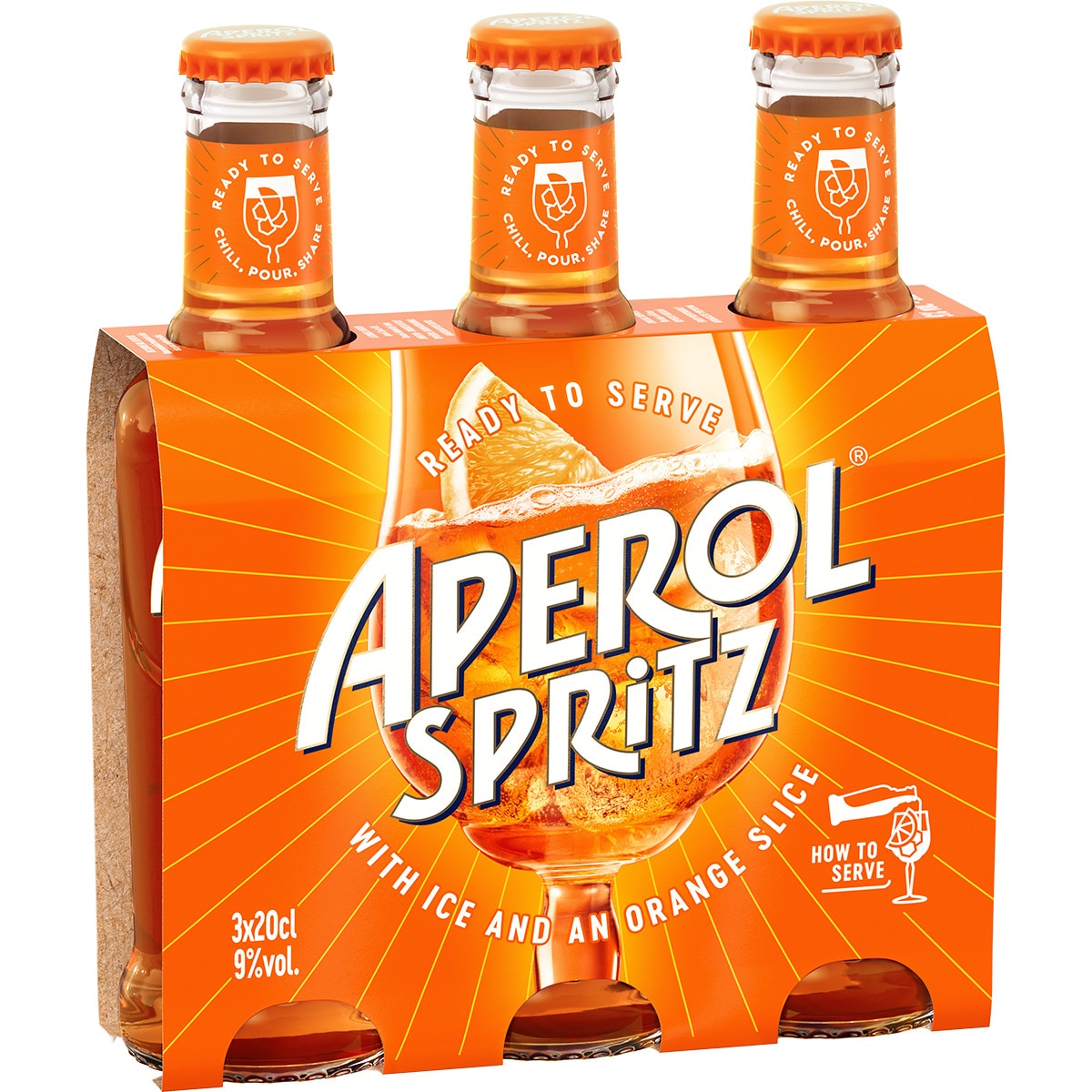 Spritz aperitivo italiano pack 3 botellas 20 cl