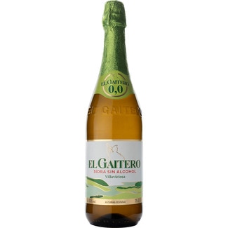 sidra achampanada sin alcohol Etiqueta Verde botella 75 cl - El Gaitero