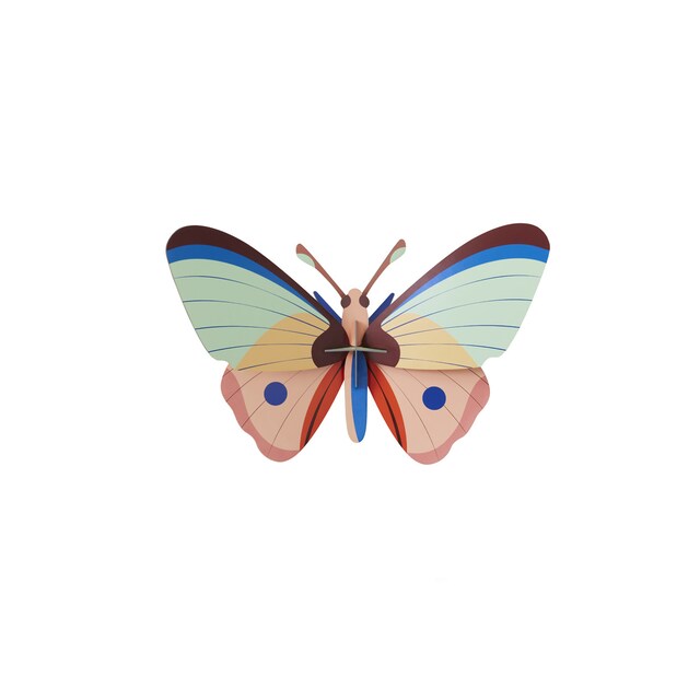 Imagem 0 de Mural em 3D Studio roof borboleta cattleheart