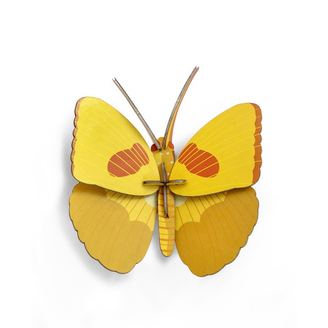 Imagem 0 de Mural em 3D Studio roof borboleta amarela