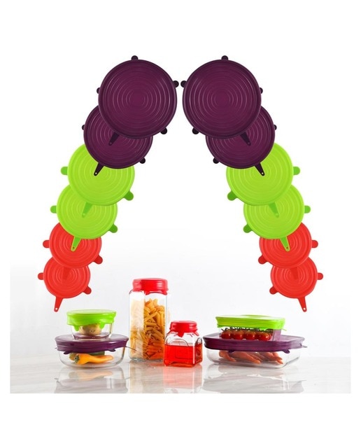 Imagen 0 de Set 12pc tapas silicona jolie