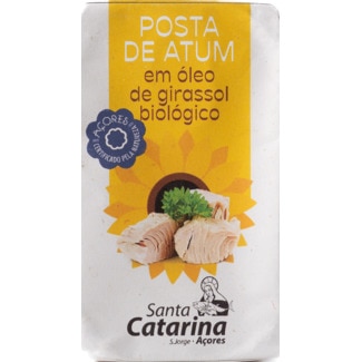 Posta de Atum em Óleo de Girassol Biológico lata 120 g - Santa Catarina