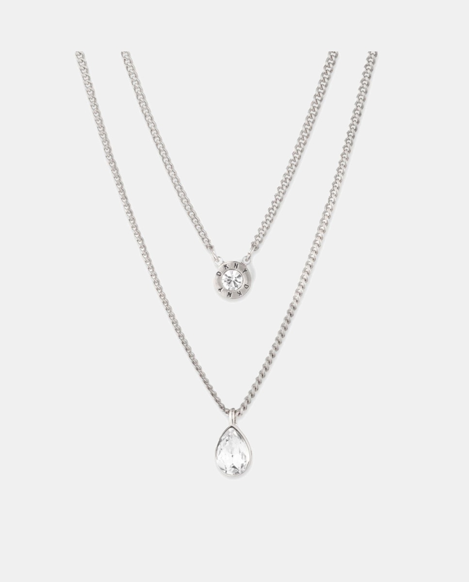 Collar Core con cristal Blanco-1