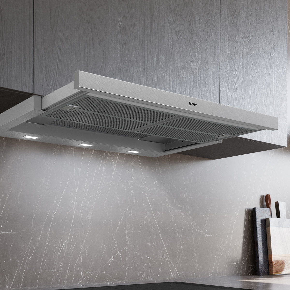 Campana telescópica Siemens 4 potencias de extracción - LI97SA531 Acero-4