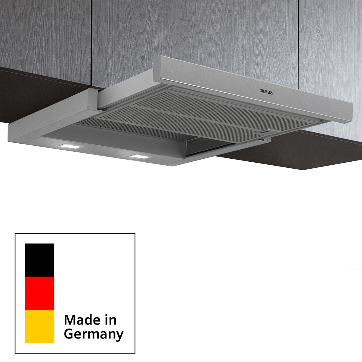 Exaustor Telescópico Encastrável Siemens iQ300 LI67SA531 com 4 Velocidades e de 60 cm - Metálico Prateado Aço-8