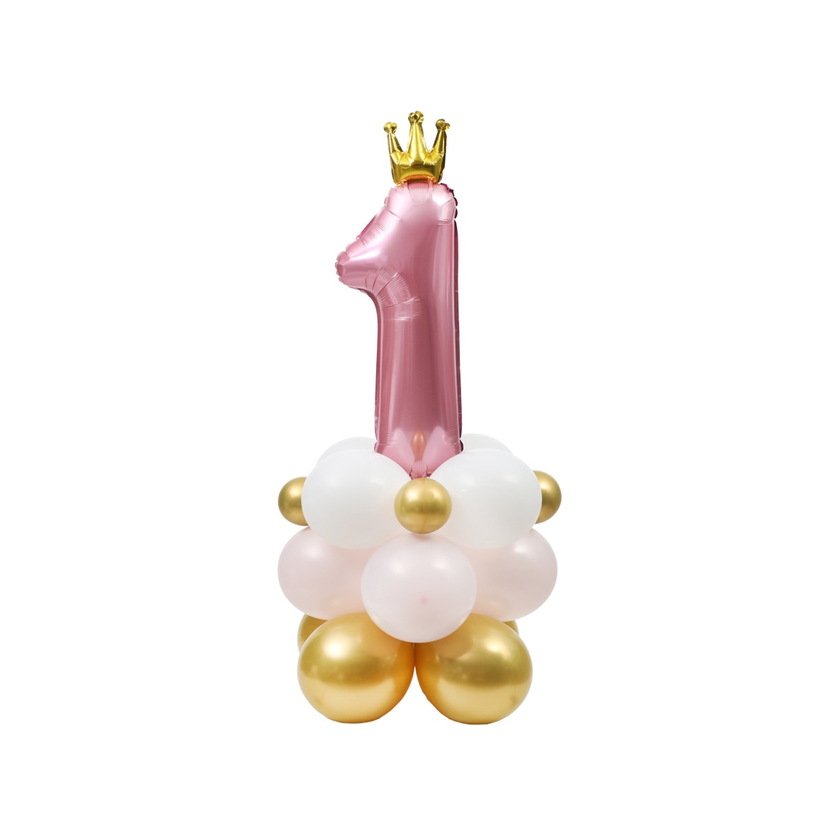 Kit globos numero 1 Liragram rosa 1