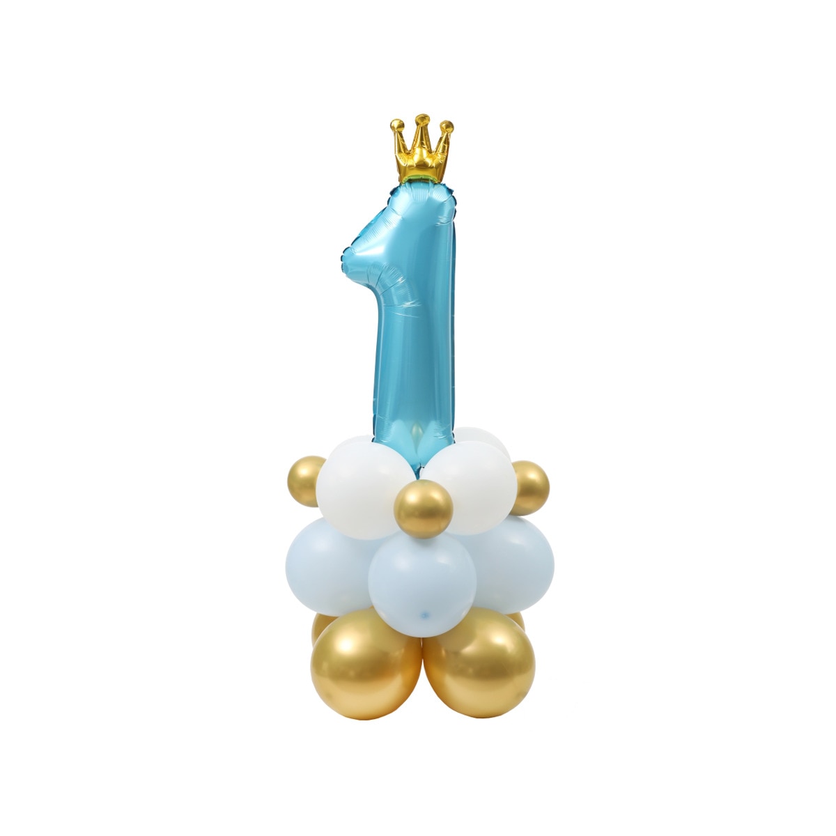 Kit Globos Numero 1 Liragram azul 1