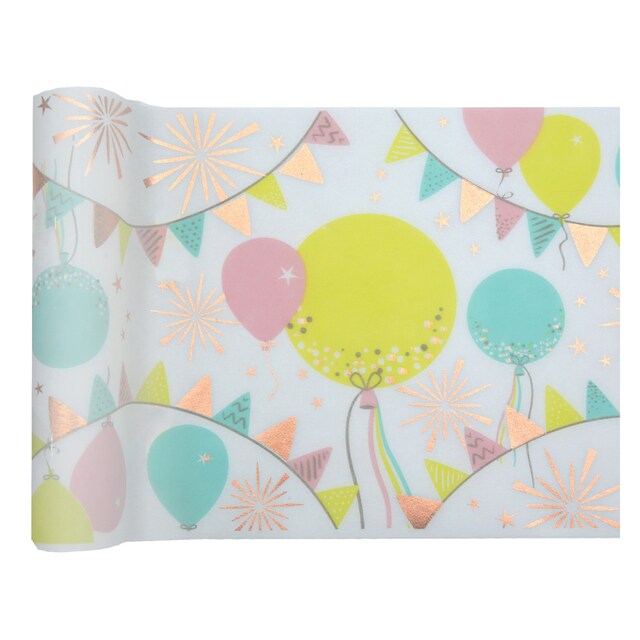 Imagen 0 de Camino de mesa poliéster 28cm X 3mt Tarta Liragram multicolor