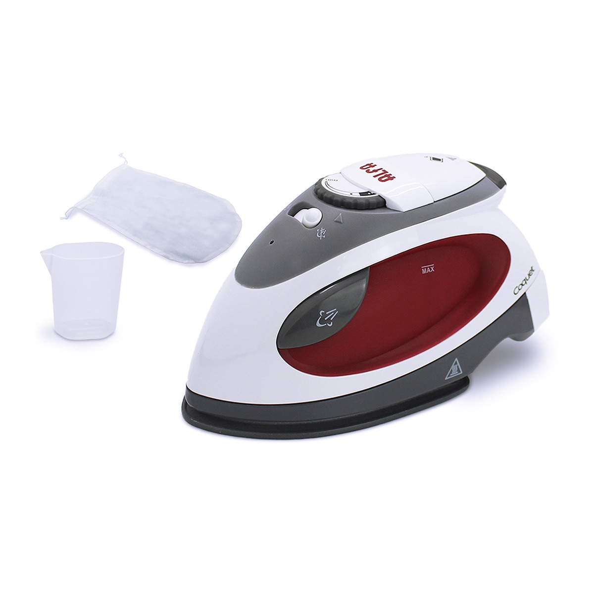 Imagen 0 de Plancha de viaje Alfa Coquet con bolsa de viaje y vaso de llenado