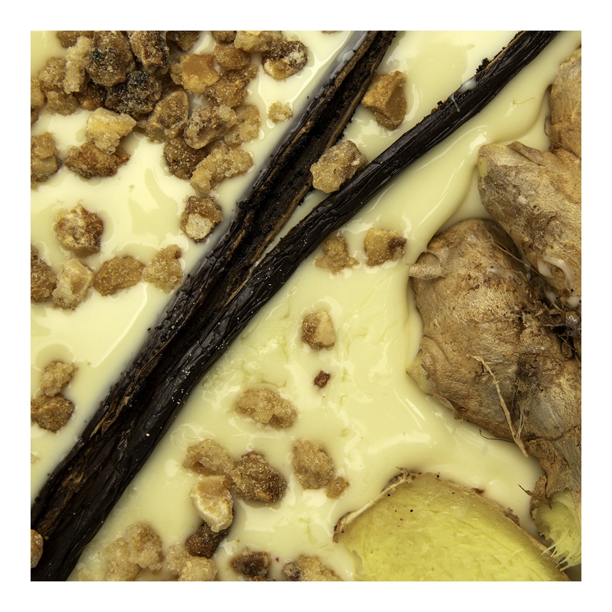 Tableta de chocolate blanco con vainilla, jengibre y crocant Utopick 3