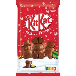 Festive Friends figuras de chocolate con leche de Navidad envase 147 g - Nestle Kit Kat